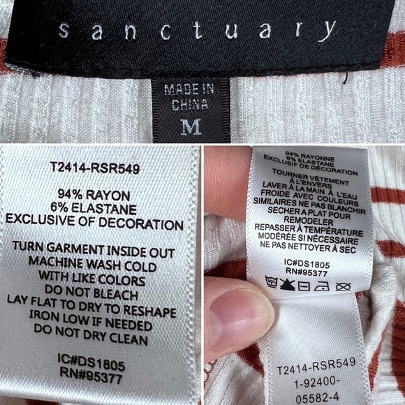 ON THRED UP - EUC - Sanctuary Striped Top - Picture 11 of 14